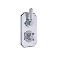 Hudson Reed Twin Concealed Shower Valve With Diverter - Chrome/White