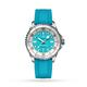 Superocean Automatic 36 Stainless Steel Turquoise Rubber Watch