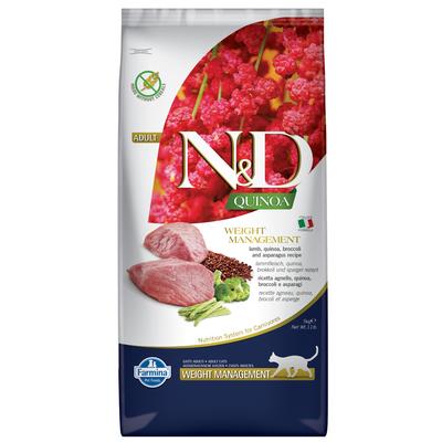 Farmina N&D Adult Quinoa Weight Management Lamm, Quinoa, Brokkoli & Spargel - 5 kg