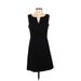 Gap Casual Dress - A-Line V Neck Sleeveless: Black Print Dresses - Women's Size 2