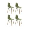 Lot de 4 Chaises Scandinaves 'Phénix' 81cm Vert