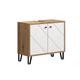 trendteam smart living - Waschbeckenunterschrank Unterschrank - Badezimmer - Touch - Aufbaumaß (BxHxT) 69 x 61 x 33 cm - Farbe Artisan Eiche mit Weiß - 210230107