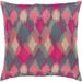 Jourdain Modern Reversible Pink Feather Down or Poly Filled Throw Pillow 18-inch