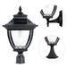 Gama Sonic Pagoda Bulb 22" Tall LED Outdoor Single Head Post Light