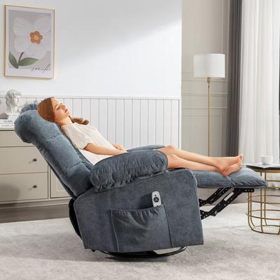 Massage Rocking Chairs with 2 Cup Holders, USB Charge Port