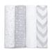 Comfy Cubs Muslin Swaddle Blankets Set Cotton Blend in Gray | 47 H x 47 W in | Wayfair CC-142