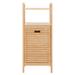 Safavieh Wood Laundry Hamper w/ Lid Wood in Brown/White | 37.2 H x 15.67 W x 11.73 D in | Wayfair STG1903A