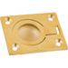 UNIQANTIQ HARDWARE SUPPLY Cast Brass Flush Mount Ring Drawer Pull Metal | 1.75 H x 1.4375 W in | Wayfair UA-864-PCB