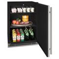 U-Line 1 Class 23.94" 5.7 Cubic Feet Stainless Steel Refrigerator in Black/Gray/White | 35.13 H x 23.94 W x 24.38 D in | Wayfair UHRE124-SS81A