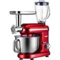 Specstar 6 QT. 6 Speed 3 in 1 Multifunctional Stand Mixer w/ Meat Grinder & Juice Blender Aluminum/Steel in Red | 21 H x 17 W x 8.8 D in | Wayfair