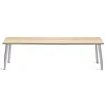 Emeco Run Bench - Clear Anodized Frame - RB3SEATERSACC