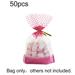 SANWOOD Candy Bag 50Pcs Holiday Party Candy Biscuit Nougat Snacks Gift Pouch Storage Bag Container