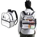 Clear Small Backpack Stadium Approved Water proof Transparent Backpack for Work & Sport Event