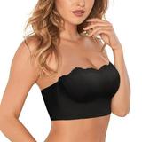 gvdentm Built In Bra Tank Tops For Women Pure Comfort Bralette with Smoothing Fit Wireless Bra No-Roll Lightweight T-Shirt Bra for Everyday Wear