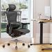 Inbox Zero Ergonomic Task Chair w/ Headrest, Dynamic Lumbar Support & 3D Armrests for Gaming in Gray | 50.39 H x 27.56 W x 27.56 D in | Wayfair