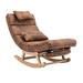 Isabelle & Max™ Rocking Chair Comfortable Living Room Chair Solid + Manufactured Wood in Brown | 32.68 H x 22.83 W x 51.37 D in | Wayfair