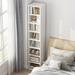 Latitude Run® Shameria 59.06" H x 12.99" W Standard Bookcase Wood in Brown/White | 59.06 H x 12.99 W x 11.81 D in | Wayfair