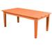 Bahia Verde Outdoors Bahia Verde Outdoor Adirondack Outdoor Patio Conversation Table Plastic in Orange | 17 H x 42 W x 22.75 D in | Wayfair