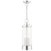 Hillcrest 3 Light Polished Chrome Outdoor Pendant Lantern