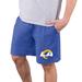 Men's Concepts Sport Royal Los Angeles Rams Quest Knit Jam Shorts
