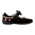 Lelli Kelly LK8220 (DB01) Aurora Heart Chain Black Patent School Shoes (UK_Footwear_Size_System, Little_Kid, Women, Numeric, Medium, Numeric_9)