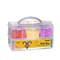 Panduro Hama Storage Box Midi - 12000 Pieces Ironing Beads in 12 Colours - Craft Set for Children from 5 Years