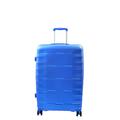 House Of Leather Medium Size Hard Case 8 Wheeled Expandable Luggage ZAK (Blue, Medium)