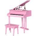 30 Key Mini Kids Piano with Music Stand and Bench, Pink