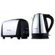 Prestige 53232 Breakfast Kettle and Toaster Set - Stainless Steel and Black
