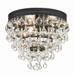 Crystorama Calypso 10 Inch 3 Light Semi Flush Mount - 135-MK