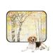 PKQWTM Red Yellow Birch Tree of Life Autumn Leaves Birch Pet Dog Cat Bed Pee Pads Mat Cushion Potty Dogsblankets Crate Bed Kennel 36x48 inch