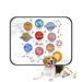 PKQWTM Solar System Planets Funny Education Chart Pet Dog Cat Bed Pee Pads Mat Cushion Potty Dogsblankets Crate Bed Kennel 14x18 inch