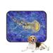 PKQWTM Oil Painting Jellyfish Tropical Sea Life Pet Dog Cat Bed Pee Pads Mat Cushion Potty Dogsblankets Crate Bed Kennel 20x24 inch