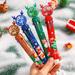 Hesroicy Multi-purpose Ballpoint Pen - Smooth Writing 0.5mm Nib Christmas Cartoon Antler 10 Multicolored Push Type Pen for Children