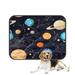 ECZJNT Space Planet Stars Zodiac Solar Pet Dog Cat Bed Pee Pads Mat Cushion Potty Dogsblankets Crate Bed Kennel 25x30 inch