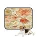 ABPHQTO White Orange Roses Pet Dog Cat Bed Pee Pads Mat Cushion Potty Dogsblankets Crate Bed Kennel 25x30 inch