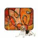 ECZJNT Swirls In Shades Of Orange Pet Dog Cat Bed Pee Pads Mat Cushion Potty Dogs Blankets Crate Bed Kennel 25x30 inch