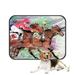 PKQWTM Horse Racing Over Grunge Pet Dog Cat Bed Pee Pads Mat Cushion Potty Dogs Blankets Crate Bed Kennel 36x48 inch