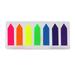 Mewmewcat Creative Arrow Shaped Page Marker Colorful Index Tabs Fluorescent Sticky Notes Writable Labels 20 SheetsPad for Home School Office Reading Supplies