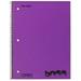 Top Flight Boss Poly Cover 1-Subject Wirebound Notebook 90 Sheets 3-Hole Punched Wide Rule 10.5 x 8 Inches 1 Notebo (Pack of 8)