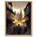 The Shambles York Medieval City Street Oil Painting Art Print Framed Poster Wall Decor 12x16 inch