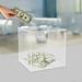 Acrylic Collection Case Suggestion Box Donation Charity Fundraising Storage Container 12 x12 x12