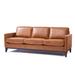 New Heights Chatfield Square Arm Genuine Leather Sofa - 84.5 in.