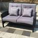 Palmetto Aluminum & Wicker Outdoor Patio Loveseat