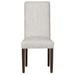 Fairfield Chair Parsons Side Chair Fabric in Gray/Brown | 41.25 H x 18.5 W x 24 D in | Wayfair 8856-05_9953 76_Walnut