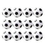 12 Pcs 3.1CM Classic Mini Football Toy Table Soccer Footballs Replacement Balls Tabletop Resin Soccer Game Ball Accessory (Black)