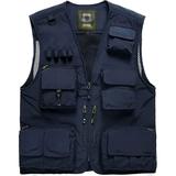 Men s Casual Outdoor Work Safari Fishing Travel Photo Cargo Vest Jacket Multi Pockets