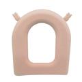 Waterpoof Pad Cushion Bathroom Accessories EVA Soft Toilet Seat Toilet Cover Closestool Mat Toilet Seat PINK