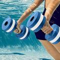 One Pair Barbells Exercise Dumbbells Hand Water Dumbbells Eva Dumbbells Floating On Water Circular Buoyancy Dumbbells