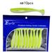 RONSHIN 10pcs/Lot Soft Lures Silicone Bait For Fishing Sea Fishing Pvc Swimbait Wobblers Artificial Tackle